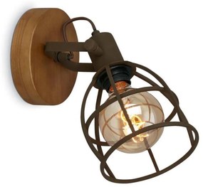 Briloner 2670-014 - Faretto da parete RETRO 1xE27/25W/230V marrone