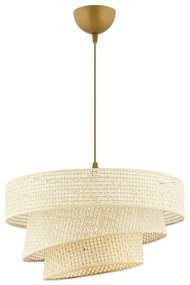 Lampadario a sospensione con cavo COUPER 1xE27/60W/230V colore crema