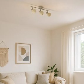 Faretto DEX 3xE14/10W/230V beige/crema