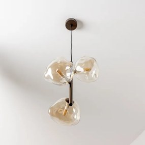 BRILAGI - Lampadario sospeso a cavo VULCANO 3xG9/8W/230V bronzo/beige fumé