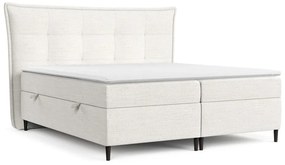 Letto boxspring crema con contenitore 180x200 cm Sinai - Maison de Rêve