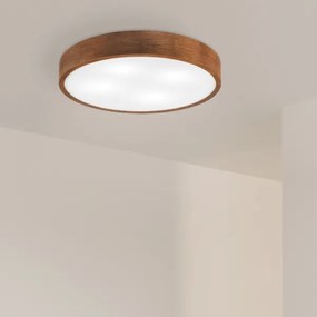 Brilagi - Plafoniera LED CARVALHO 4xE27/60W/230V finitura rovere ciliegio Ø 57,5 cm