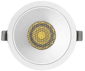 Faro da Incasso Bianco 18W Foro Ø95mm CCT 15°-55° con driver Philips Colore Bianco Variabile CCT