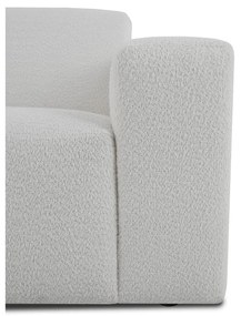 Divano bouclé bianco 228 cm Roxy - Scandic