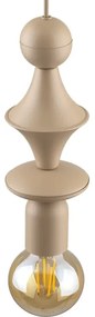 Lampadario a sospensione con filo TOWER 1xE27/15W/230V beige