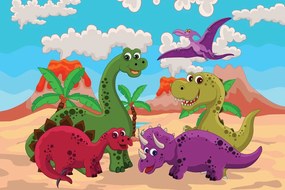 Quadro su tela – Mondo dei dinosauri