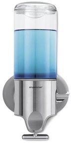 Distributore di sapone a parete in acciaio inox color argento da 440 ml - simplehuman