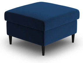 Poggiapiedi blu con rivestimento in velluto Kyoto – Cosmopolitan Design