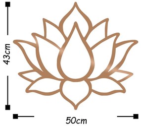 Decorazione murale in oro Lotus - Wallity