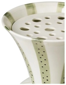 Vaso in gres bianco dipinto a mano Signature - Kähler Design