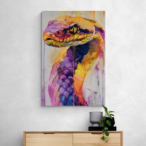 Stampa su tela – Serpente con imitazione di pittura