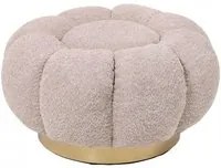 Pouf 65x35 cm Florel in Boucl Rosa Antico