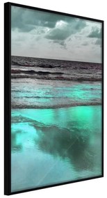 Poster  Iridescent Sea  Cornice Quadri Cornice nera, Larghezza x Altezza Home decor 40x60