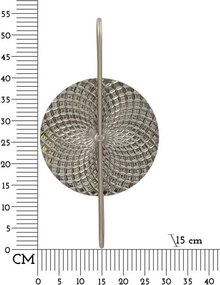 Lampada da parete argentata in metallo Silvery – Mauro Ferretti
