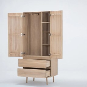 Armadio in rovere 90x200 cm Fawn - Gazzda