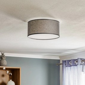 TK Lighting Rondo plafoniera, grigio, Ø 30 cm