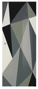 Anta per porta scorrevole Carpet 3 in vetro multicolore, L 88 x H 215 cm spessore 8 mm, apertura destra