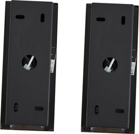 Set di 2 lampade da parete moderne nere con LED inclusi - Plaza