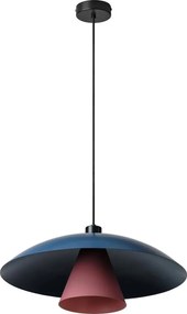 Osram - Lampada a sospensione con cavo DECOR FLYING MUSHROOM 1xE27/25W/230V Ø 50 cm blu
