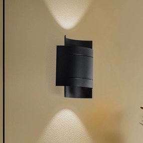 Euluna Isotta applique, semicircolare, nero