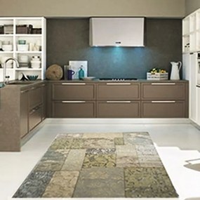 Tappeto Modern kilim in acrilico ecru L 190 x L 133 cm