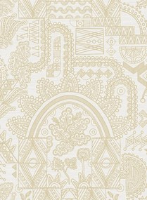 Arte Carta da parati Joie - White Gold