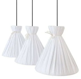 Lola 3 Lampada a Sospensione Bianco/Beige/Nero - Envostar