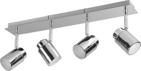 Faretto in metallo argento lucido 19x52 cm Angelo - Trio