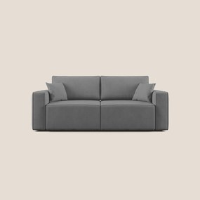 Morfeo divano con seduta estraibile in morbido tessuto impermeabile T02 grigio 180 cm