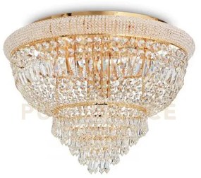 Dubai lampadario da soffitto ottone con cristalli molati 24 luci at...