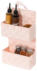 Cesto sospeso a due piani rosa chiaro Bristol - Compactor