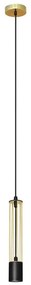 Lampadario su corda BARS 1xGU10/20W/230V dorato/nero