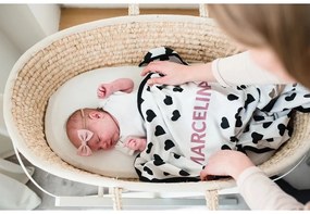 Ahojbaby cesta di Mosè per bambino Corn Natural + materasso Basic