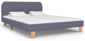 Giroletto Senza Materasso Grigio Chiaro 140x200 Cm Tessuto /