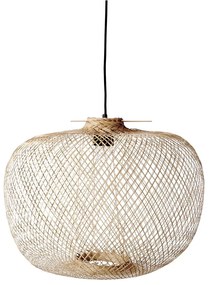 Lampadario a sospensione colore naturale con paralume in bambù ø 42 cm Rodi - Bloomingville