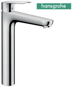 Rubinetto per lavabo Coolstart cromato Lucido HANSGROHE getto laminare cristallino a canna Alta H 30 cm
