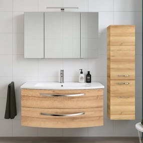Mobile da bagno sotto lavabo PELIPAL Image rovere L 90 x H 48 x P 48 cm 2 cassetti, lavabo non incluso