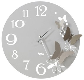 Arti & Mestieri Orologio da parete fiori e farfalle d 45