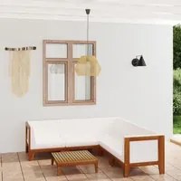 Set Divani da Giardino 6 pz con Cuscini in Massello di Acacia 3058122