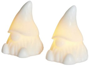 Decorazioni luminose in set bianche con alimentazione a batteria 2 pz Coco – Sirius