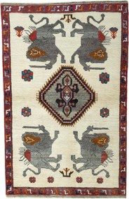 Gabbeh Tappeto 120 x 190 Beige (Iran) Annodato A Mano