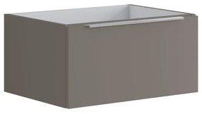 Armadietto bagno a terra Brera 1 cassetto P 45.5 x L 59.5 x H 30 cm laccato opaco grigio londra