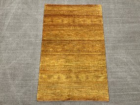 Loribaft Tappeto 130x80 Giallo (Iran) Annodato A Mano