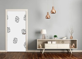 Adesivo per porta Modello astratto 95x205 cm