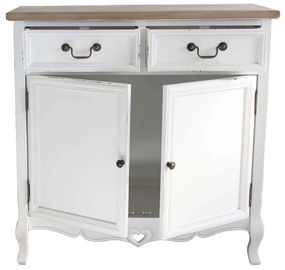 CONSTANCE - credenza 2 ante 2 cassetti in legno di paulownia shabby chic