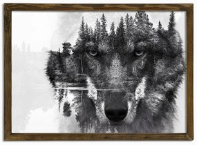 Pittura murale Husky, 70 x 50 cm - Evila Originals