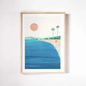 Poster 30x40 cm Paradise Beach – Travelposter