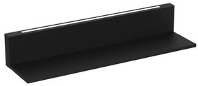 Mensola con illuminazione LED SHELF 10x60 cm nero