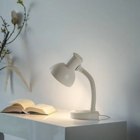 JUST LIGHT. 11080-16 - Lampada da tavolo flessibile FLEXI 1xE27/25W/230V bianca