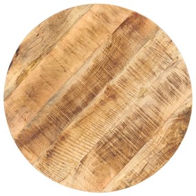 Tavolino da bistrot rotondo Ø80x75 cm in legno di mango grezzo
